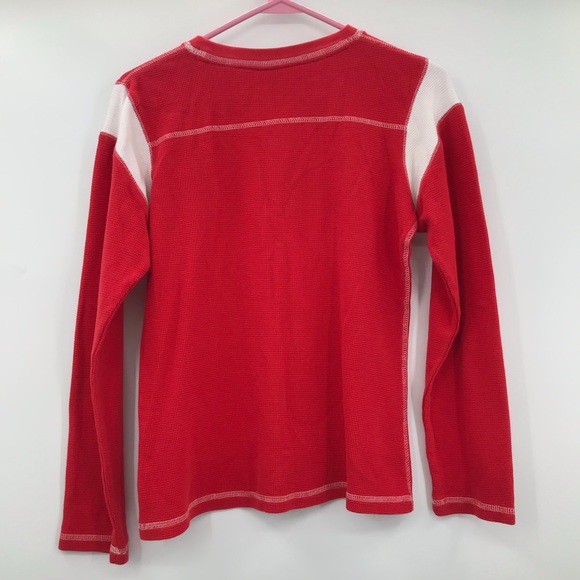 Reebok women Minnesota wild hockey red and white cotton long sleeve thermal - Picture 6 of 10
